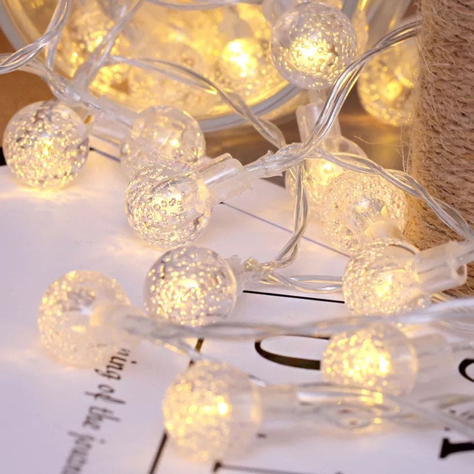 20 Pcs Bubble Ball Led String Lights, Starry Bubble Curtain Lights, Garden Home Indoor Outdoor Party Decorations Lights 20 Pcs Bubble Ball Led String Lights, Starry Bubble Curtain Lights, Garden Home Indoor Outdoor Party Decorations Lights